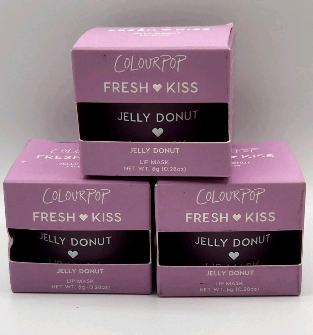 ColourPop Fresh Kiss Lip Mask Jelly Donut Lot Of 3 Boxes Imperfect Boxes
